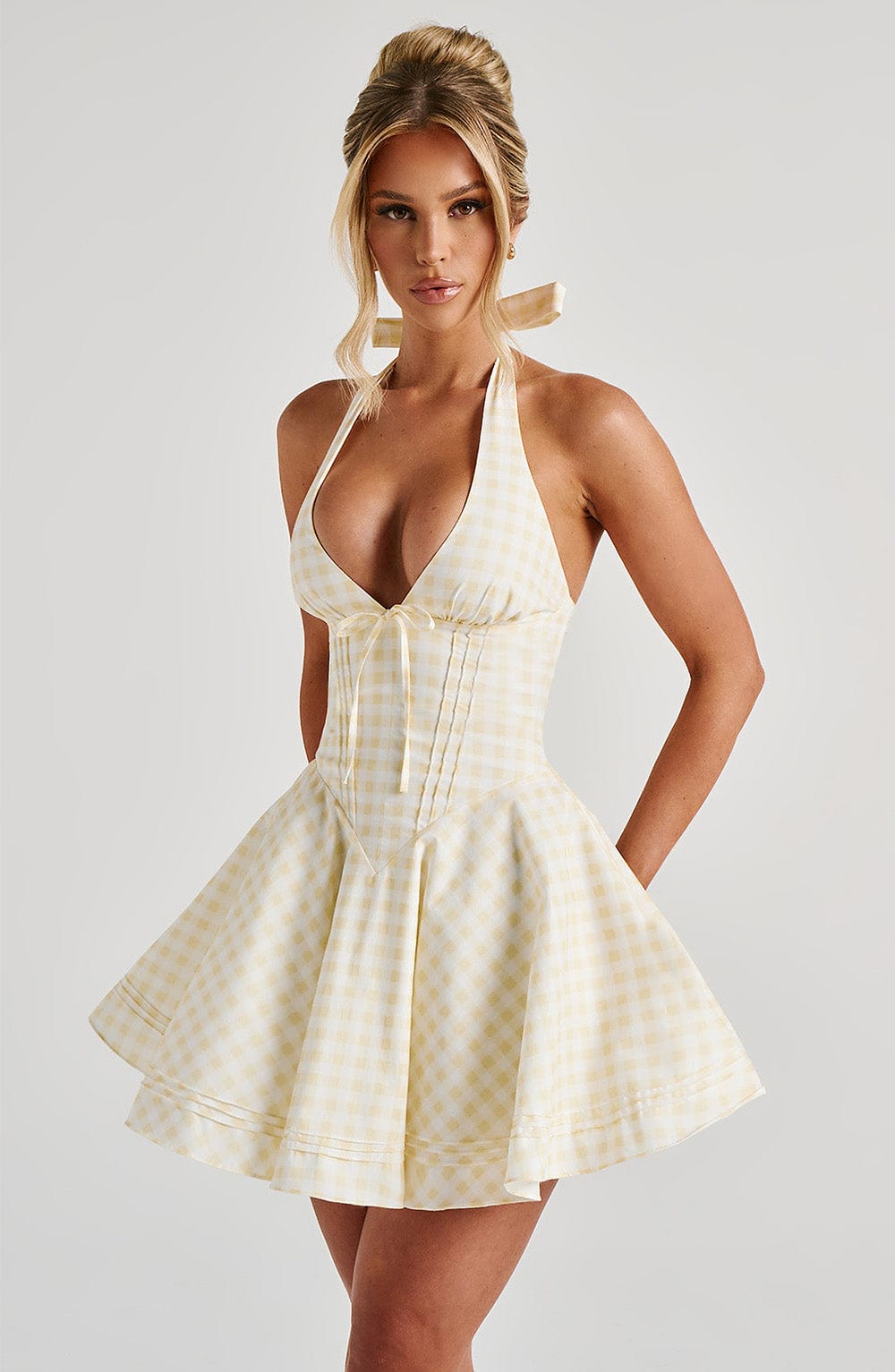 Minivestido Chloe Lemon de Vichy