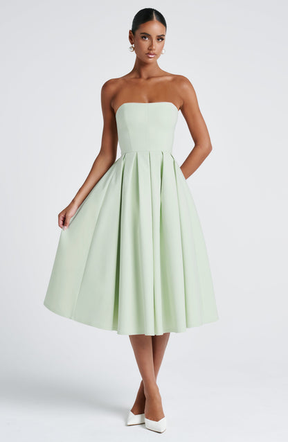 Vestido midi Sophia Mint - Perfecto para el verano