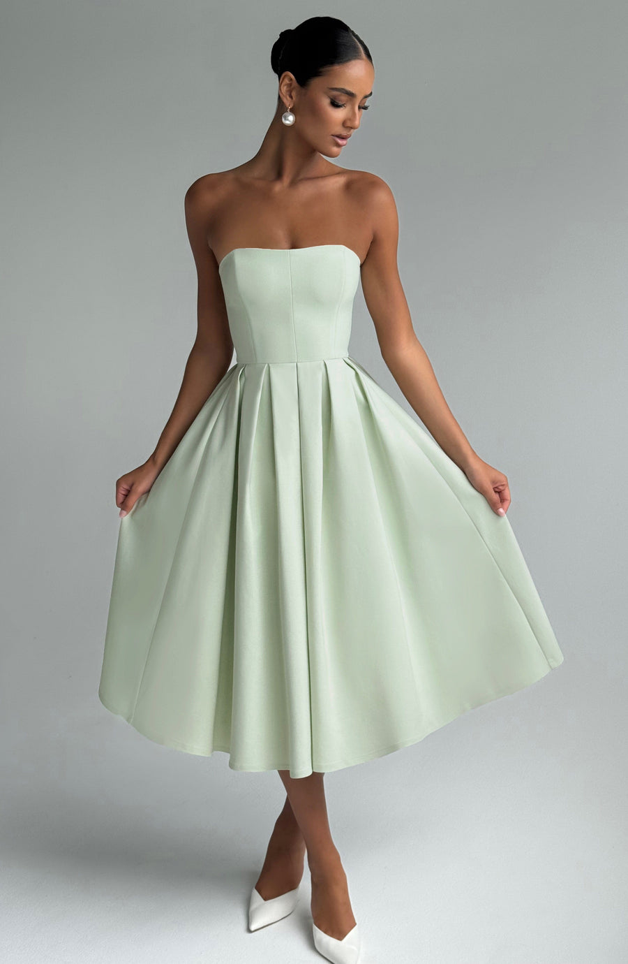 Vestido midi Sophia Mint - Perfecto para el verano
