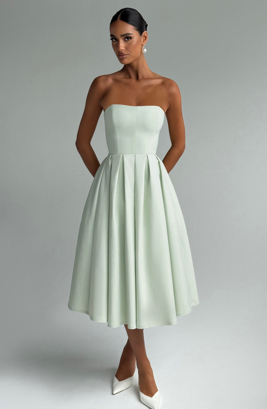 Vestido midi Sophia Mint - Perfecto para el verano