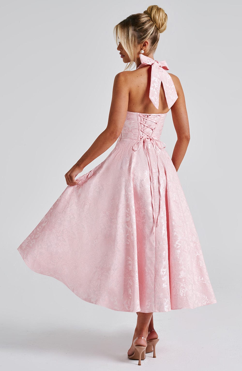 Vestido midi Chloe Blush - Moda de verano adorable
