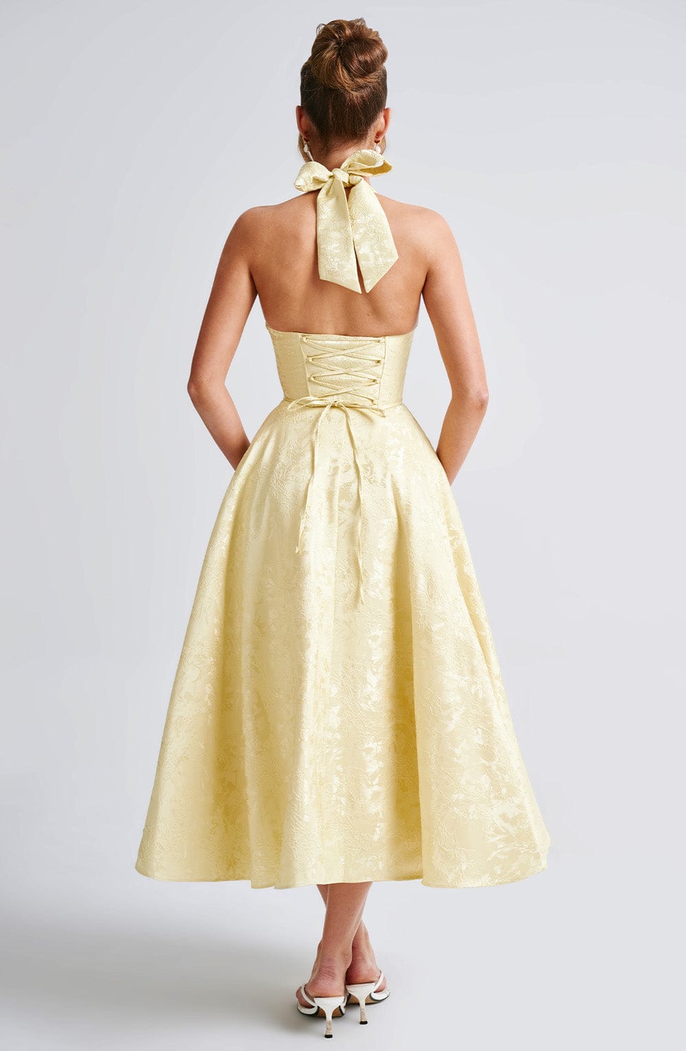 Vestido de verano midi Chloe Lemon - Perfecto para el verano