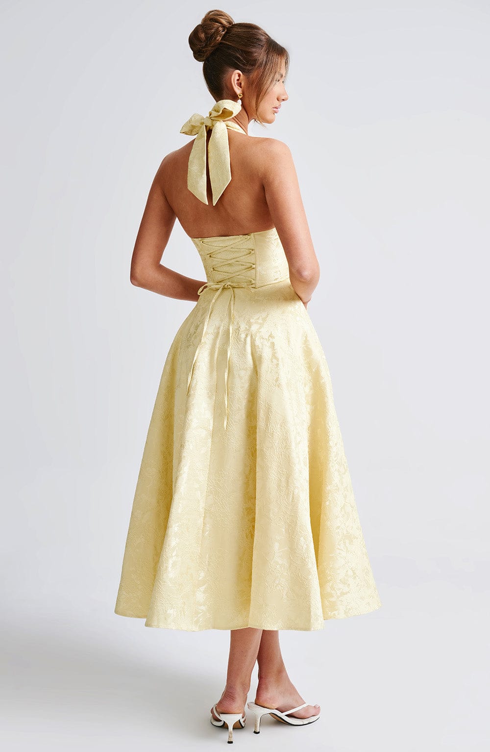 Vestido de verano midi Chloe Lemon - Perfecto para el verano