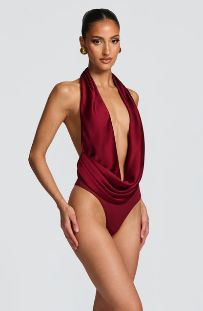 Sophia - Body burdeos para la moda de verano