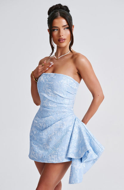 Mono corto de verano azul Chloe para mujer