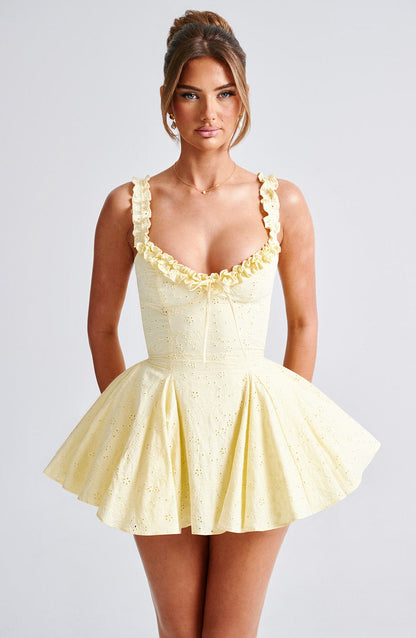 Chloe Mono Corto Amarillo Limón de Verano