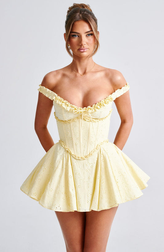 Chloe Mono Corto Amarillo Limón de Verano