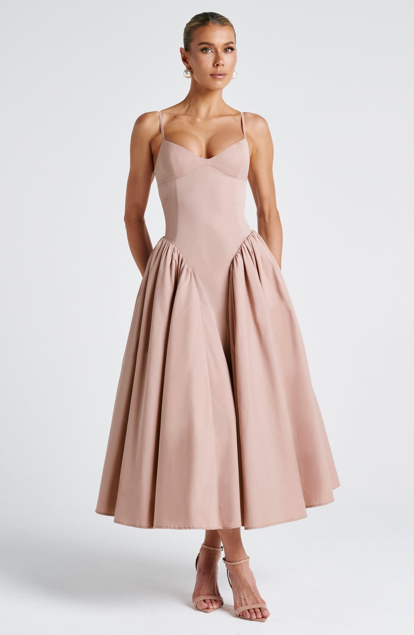 Vestido midi Sophia Clay - Perfecto para el verano