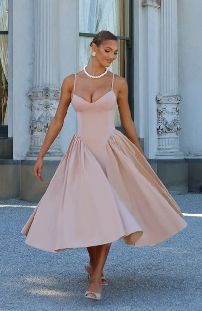 Vestido midi Sophia Clay - Perfecto para el verano