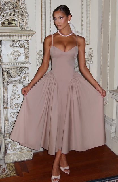 Vestido midi Sophia Clay - Perfecto para el verano