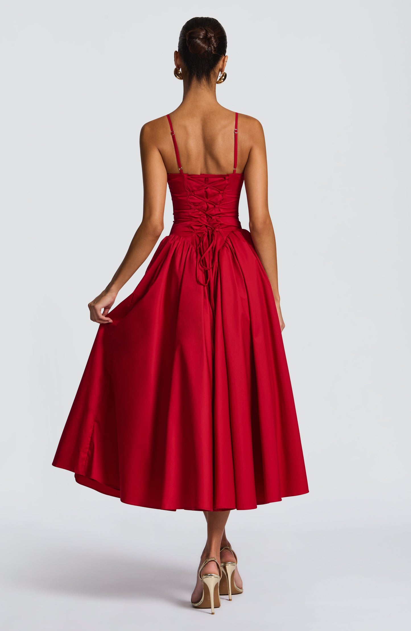 Sophia Vestido Midi de Verano Rojo - Moda Perfecta para el Verano