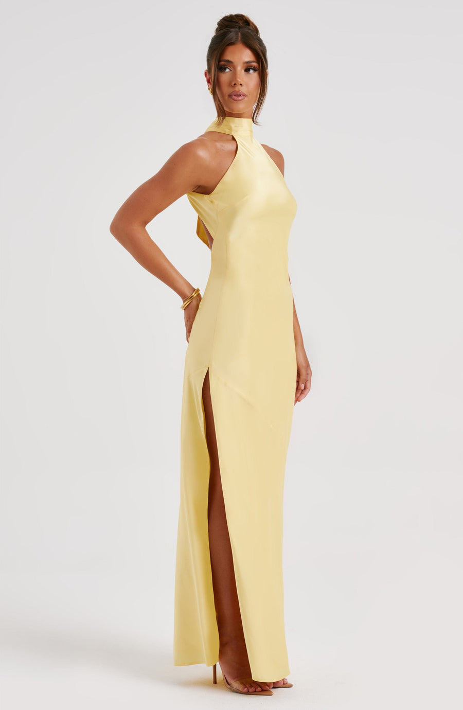 Chloe Lemon Maxivestido de verano