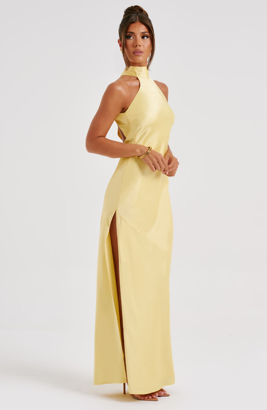 Chloe Lemon Maxivestido de verano