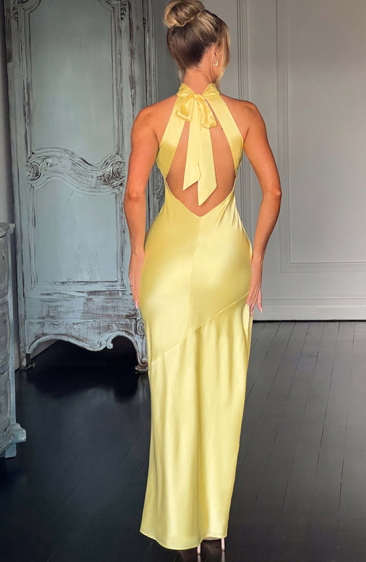 Chloe Lemon Maxivestido de verano