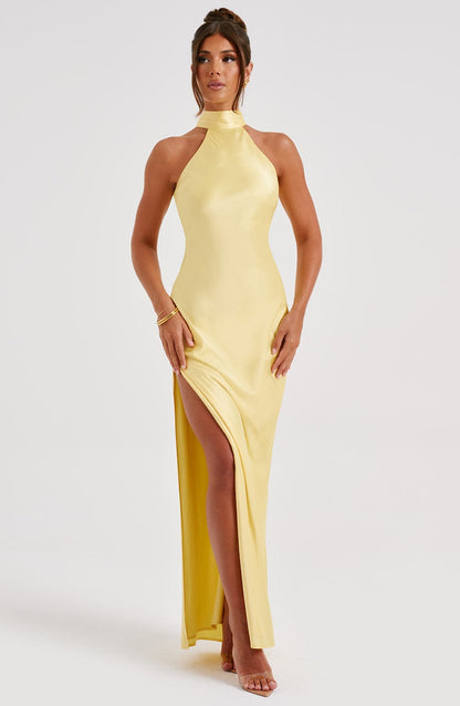 Chloe Lemon Maxivestido de verano