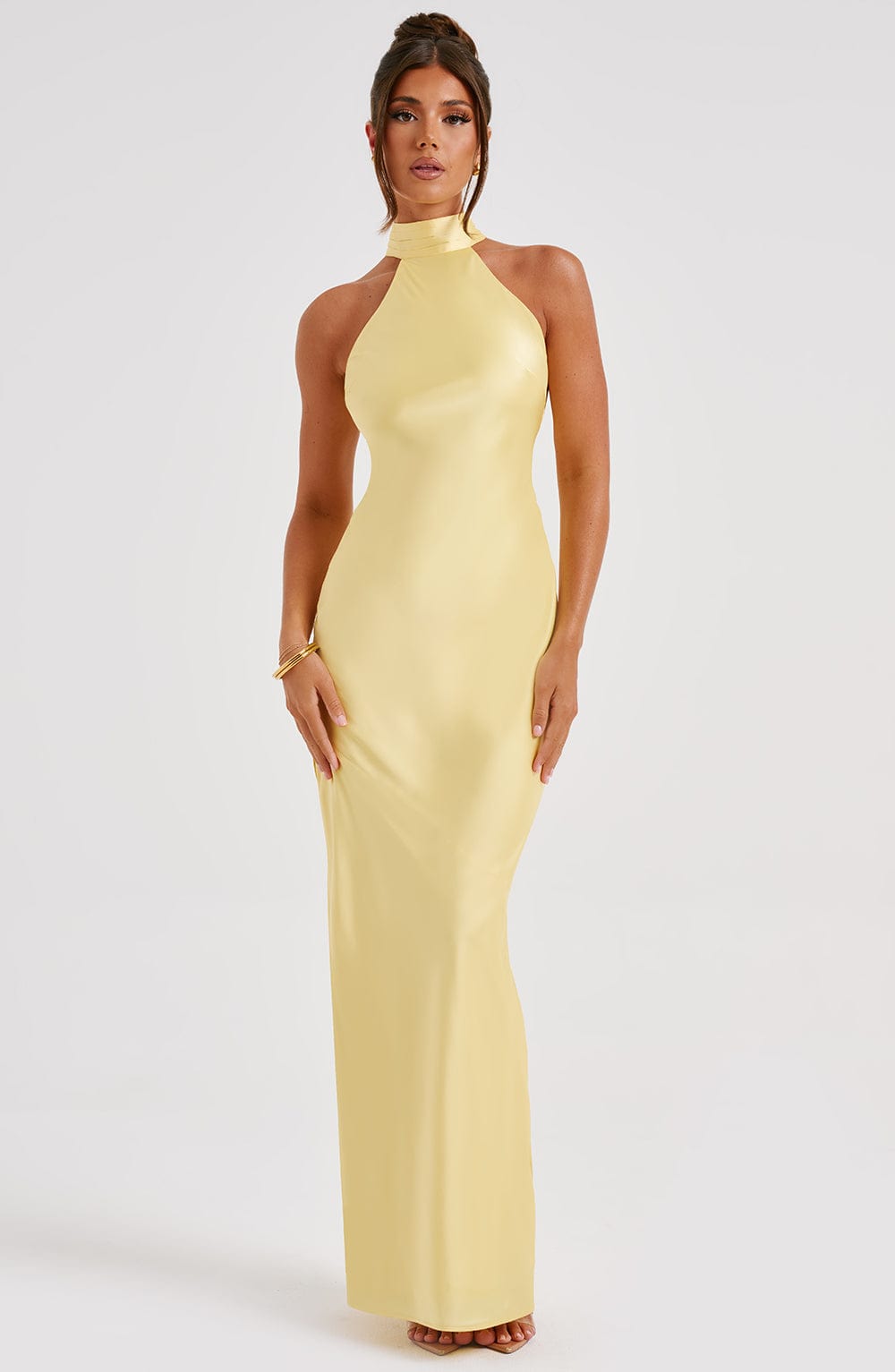 Chloe Lemon Maxivestido de verano