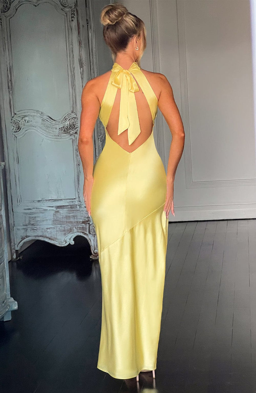 Chloe Lemon Maxivestido de verano