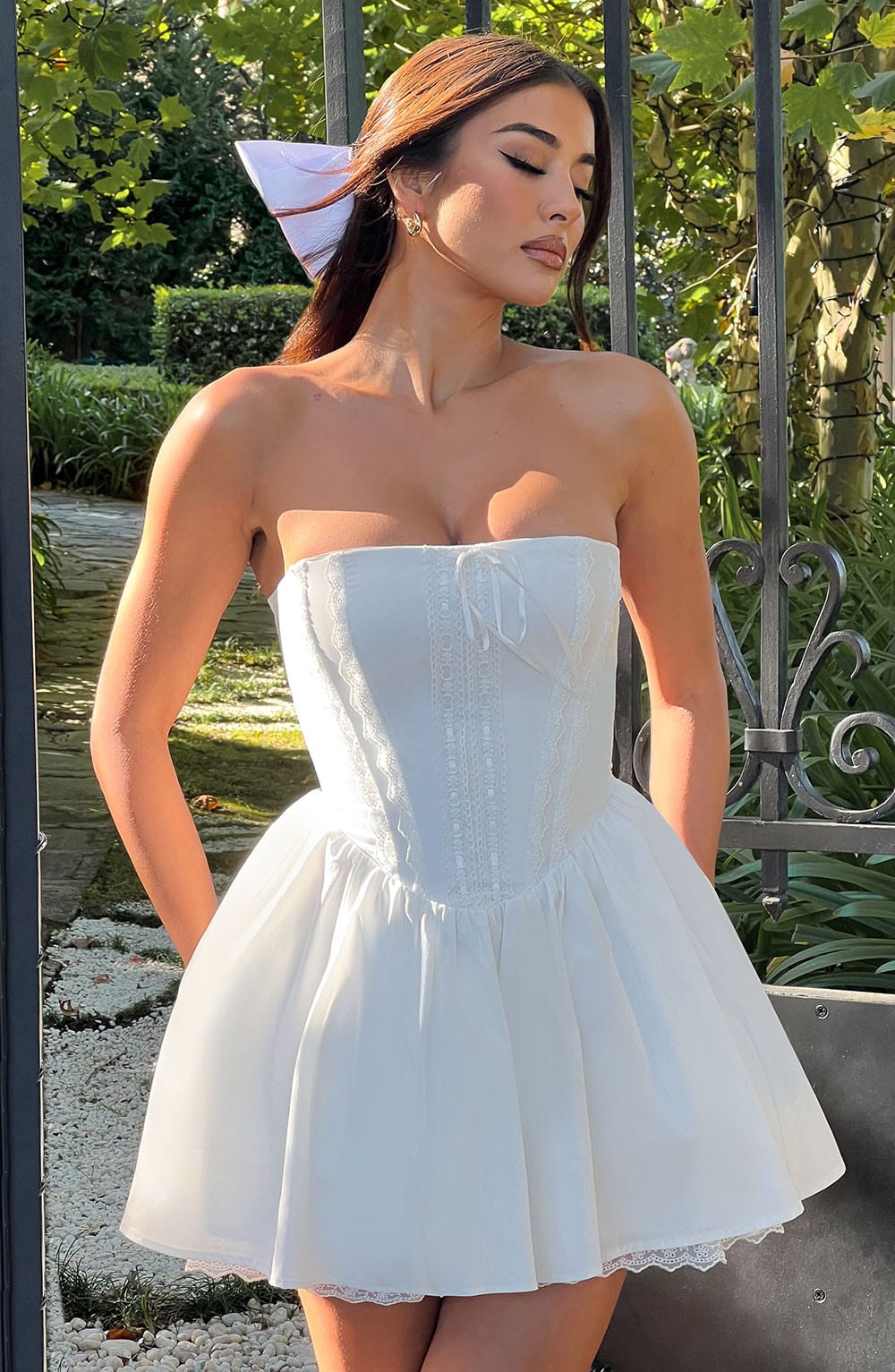 Minivestido Chloe Ivory - Moda de verano adorable