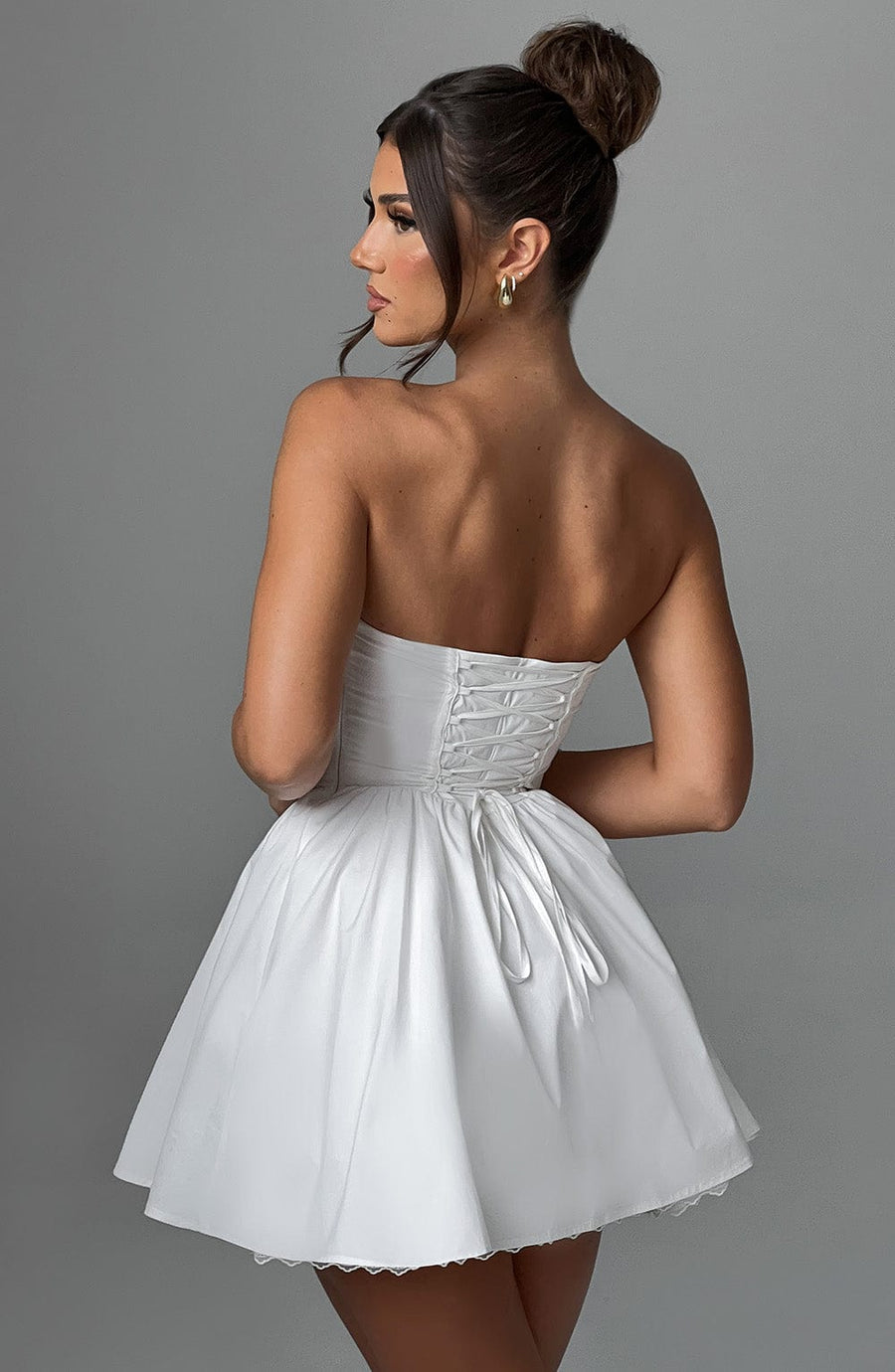 Minivestido Chloe Ivory - Moda de verano adorable