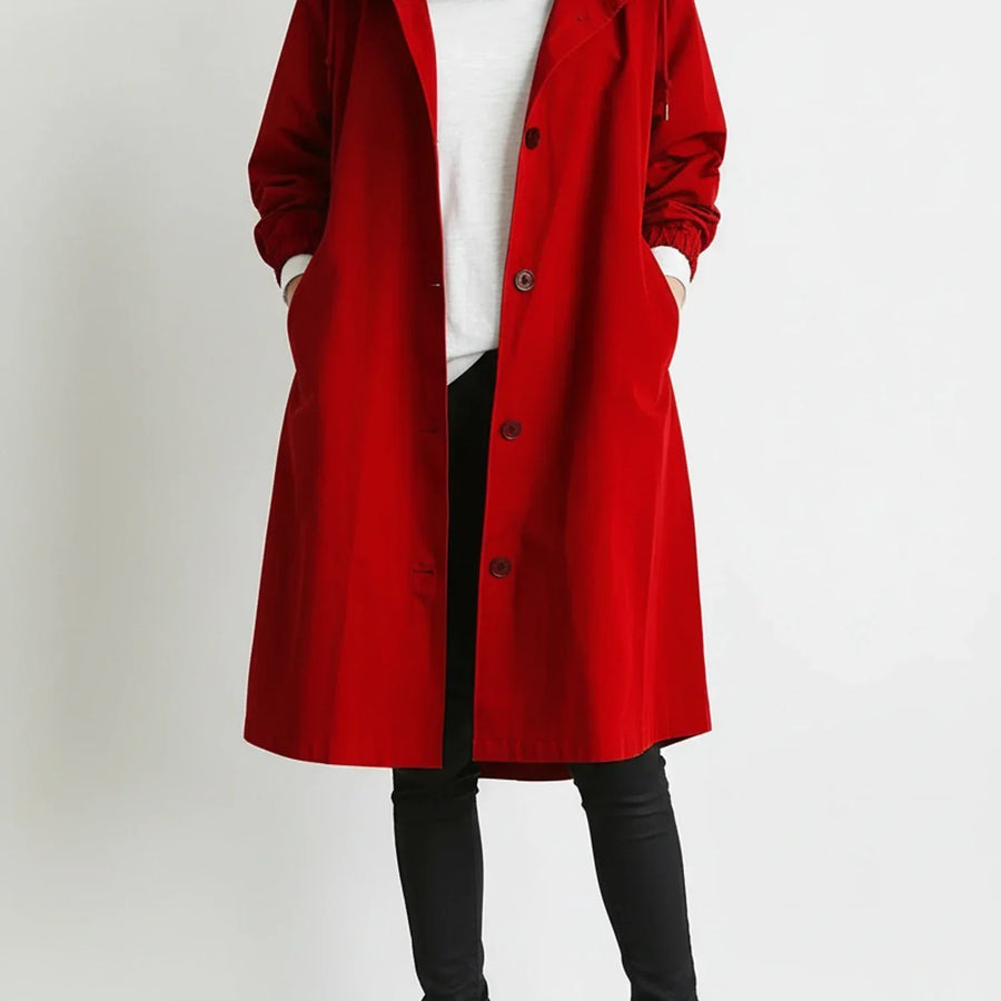 Luvrefashion | Long Hooded Coat for in Light Gray - image 7