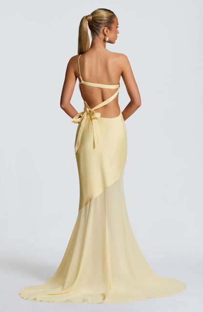 Chloe Lemon Maxivestido de verano