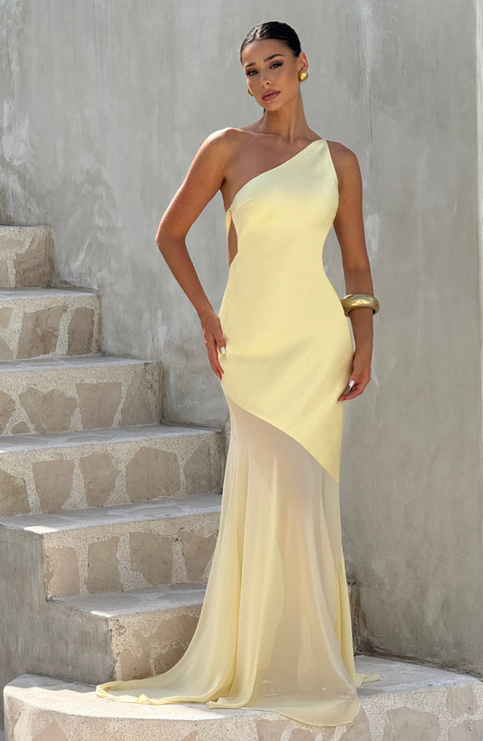 Chloe Lemon Maxivestido de verano