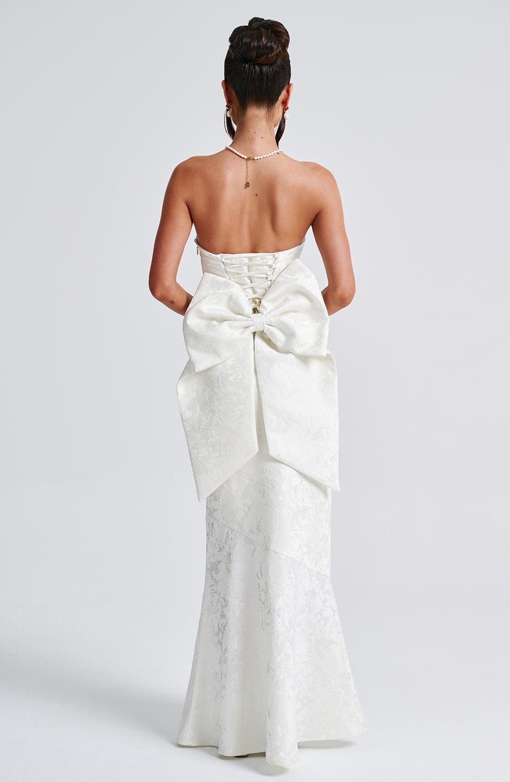 Vestido de verano largo Chloe Ivory