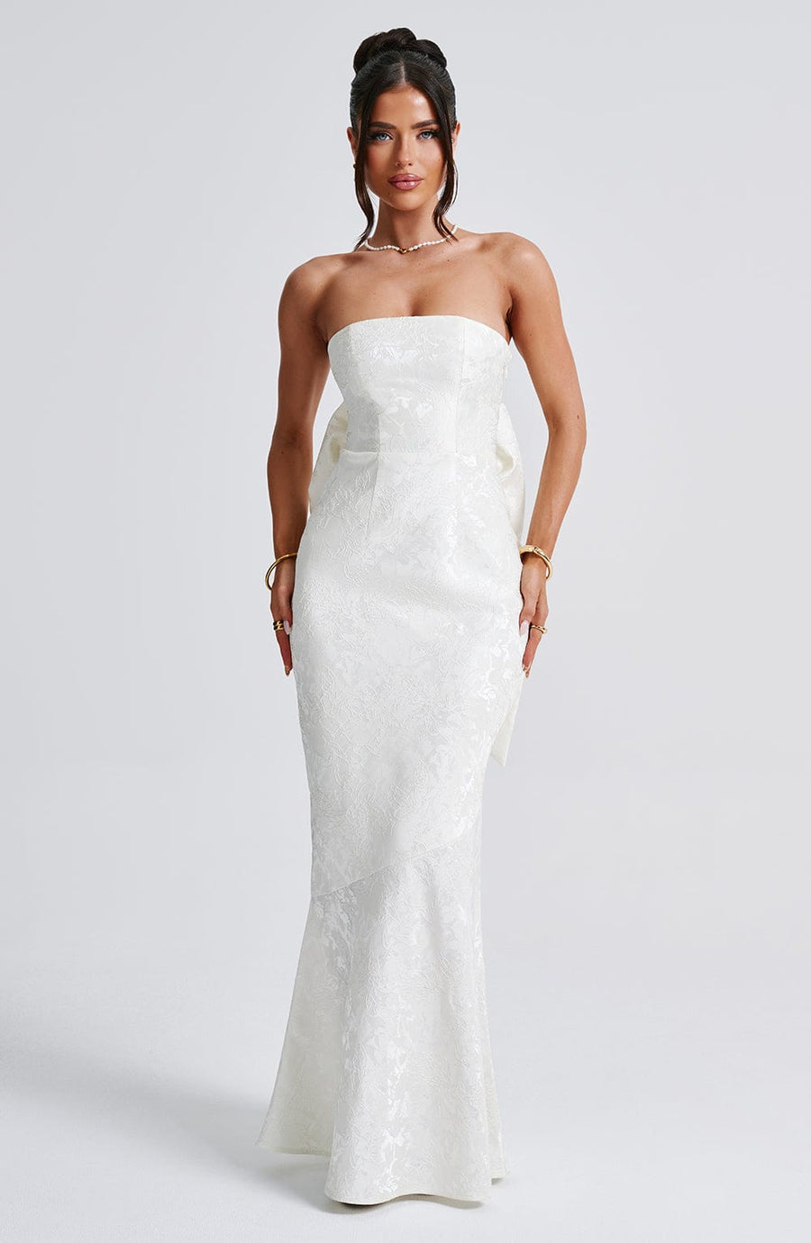 Vestido de verano largo Chloe Ivory