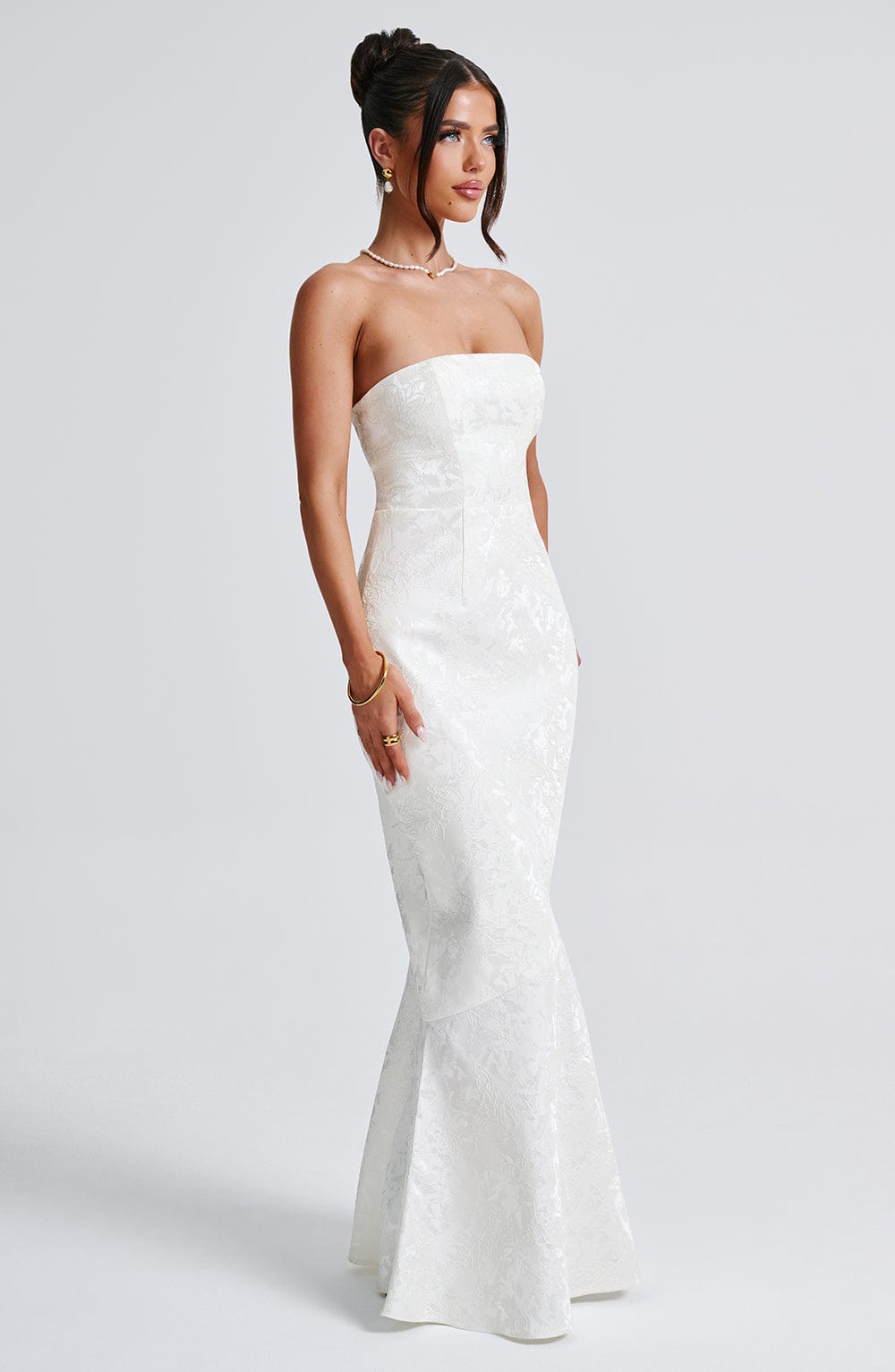 Vestido de verano largo Chloe Ivory