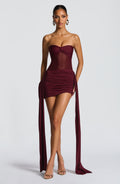 Minivestido de verano Amelia Cherry Lacquer