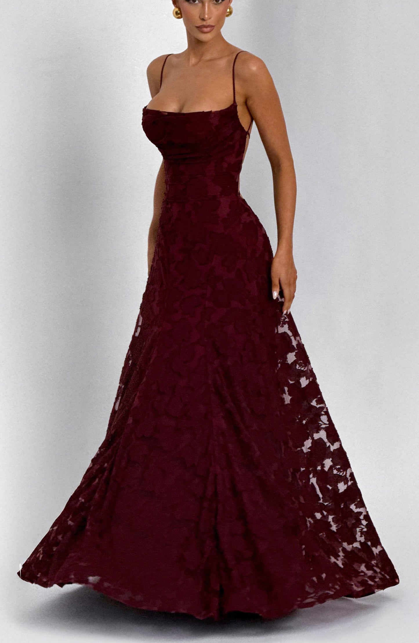 Vestido de verano Amelia Maxi - Rojo cereza