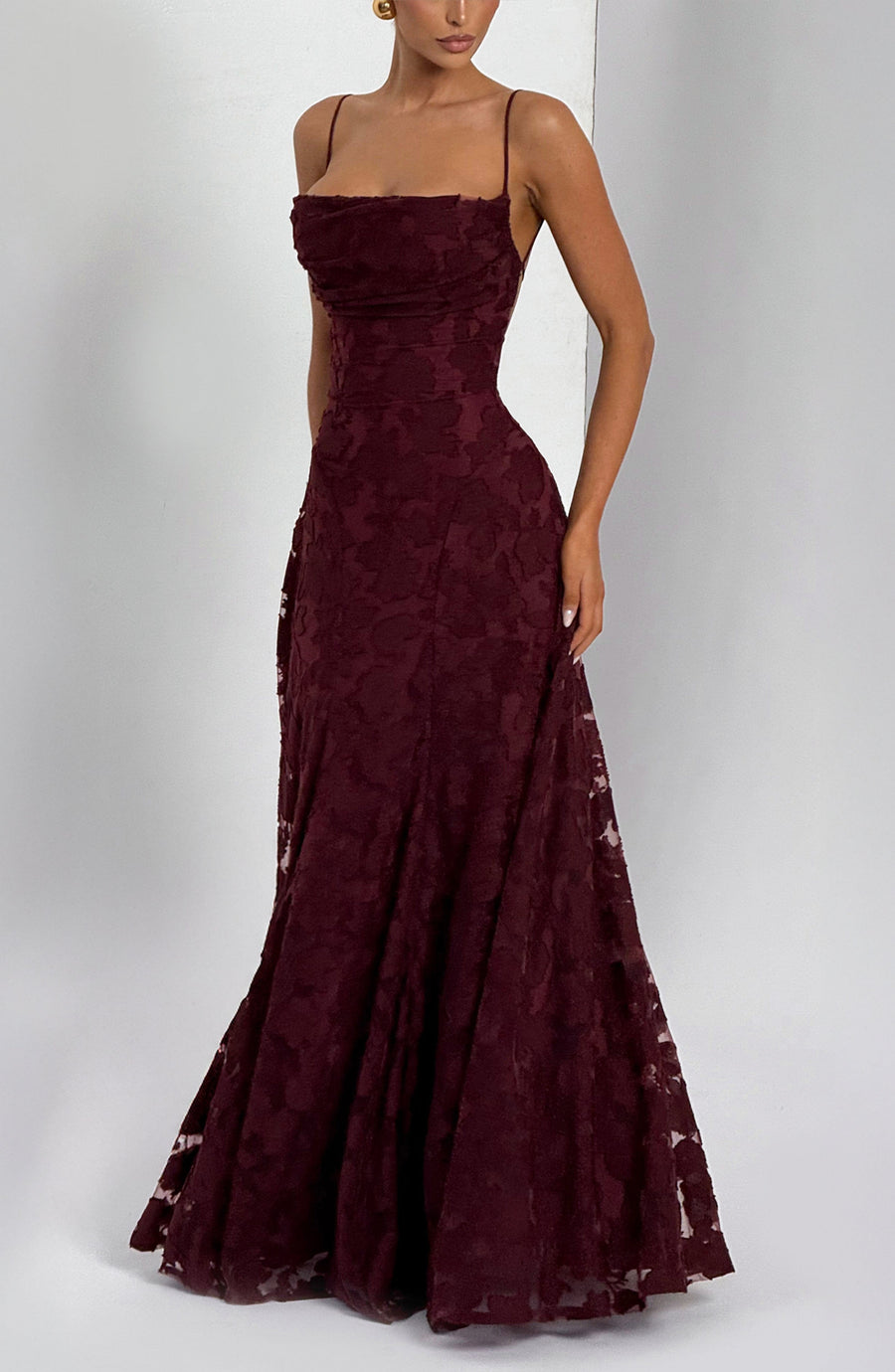 Vestido de verano Amelia Maxi - Rojo cereza