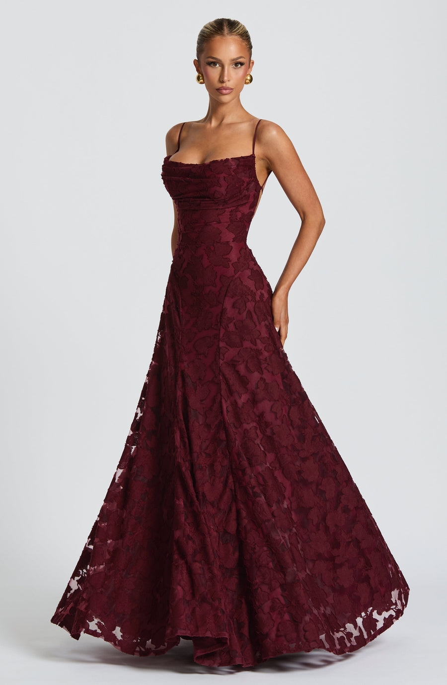 Vestido de verano Amelia Maxi - Rojo cereza