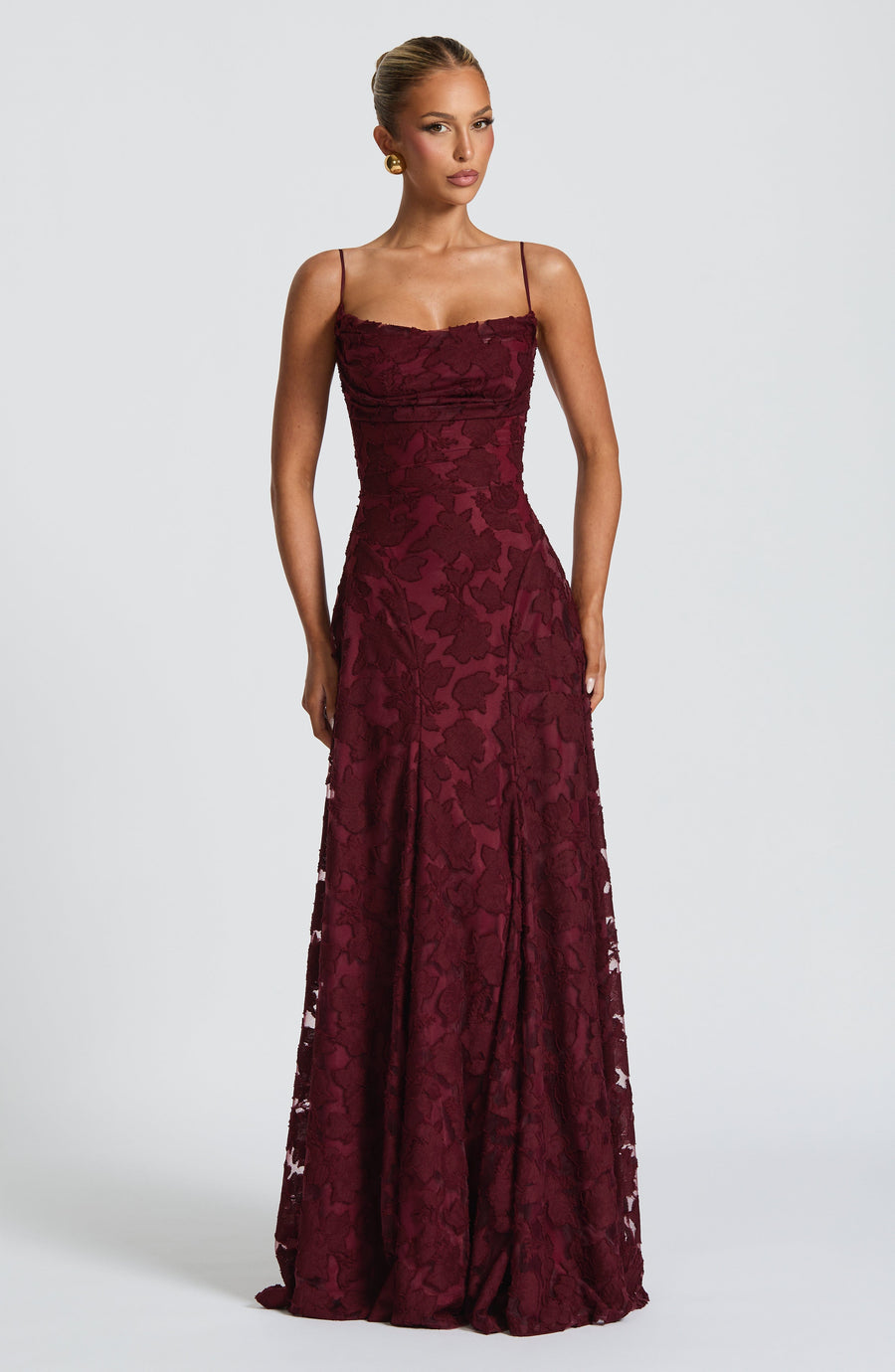 Vestido de verano Amelia Maxi - Rojo cereza