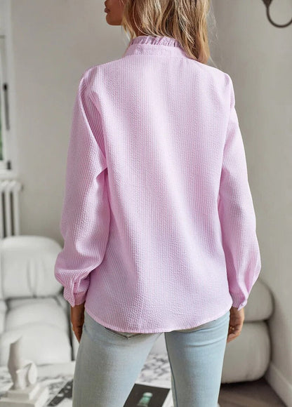 Luvrefashion | Alice Chic Button Up Shirt in Blue - image 11