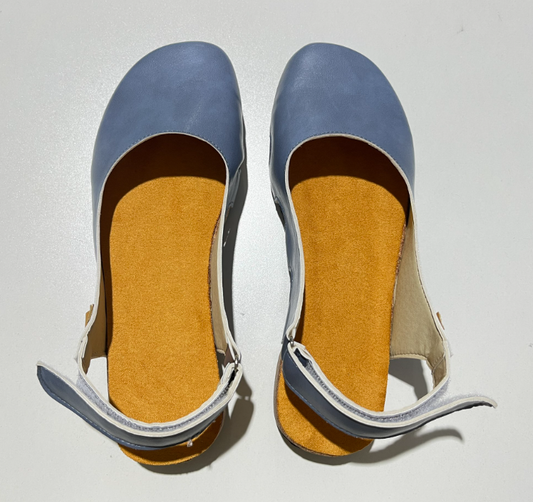Luvrefashion | Donna Chic and Comfortable Summer Footwear in Blue - front view