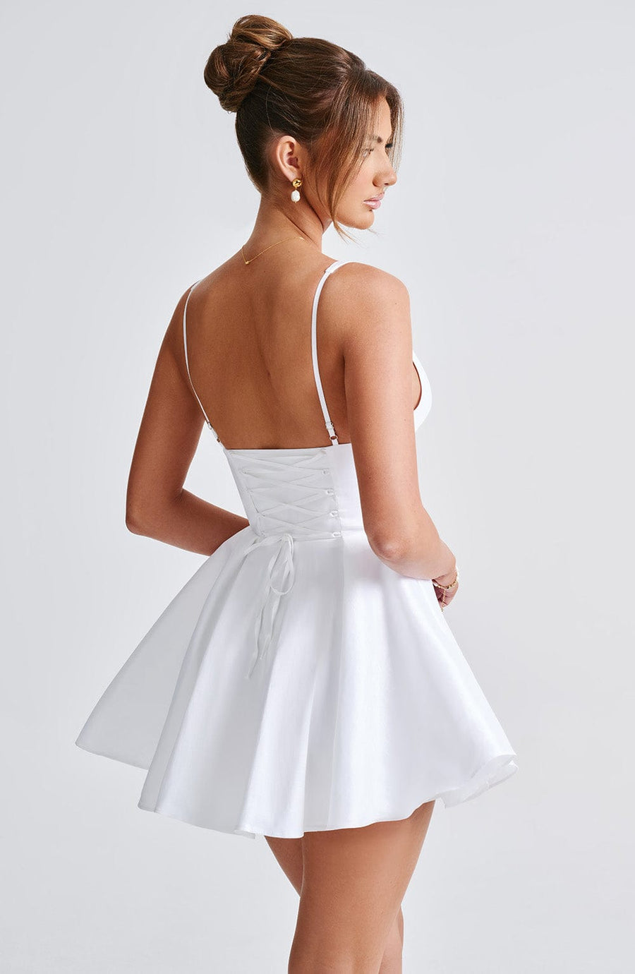 Minivestido de verano Chloe Ivory para mujer
