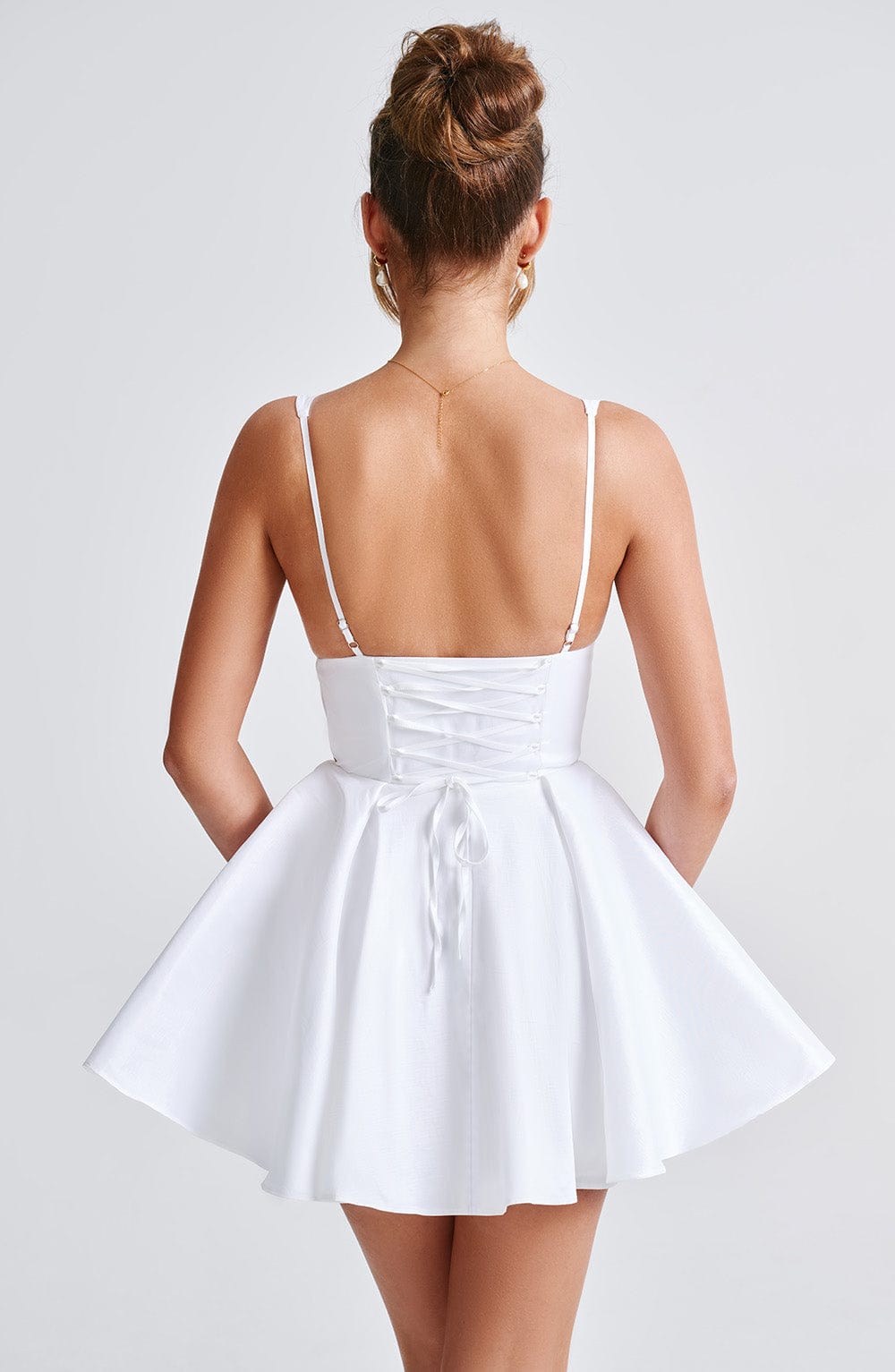 Minivestido de verano Chloe Ivory para mujer