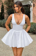 Minivestido de verano Chloe Ivory para mujer