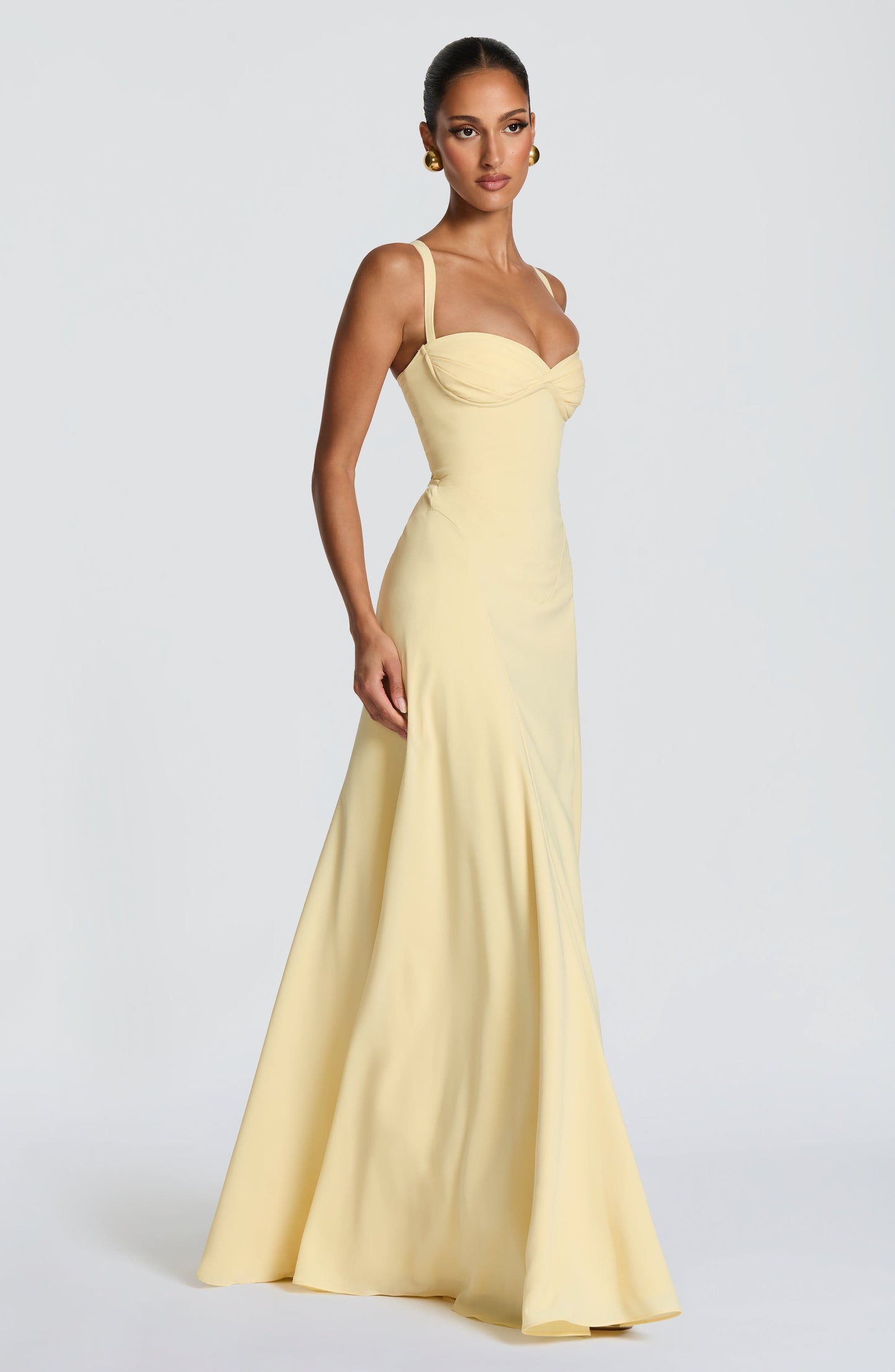 Vestido largo de verano Chloe Lemon