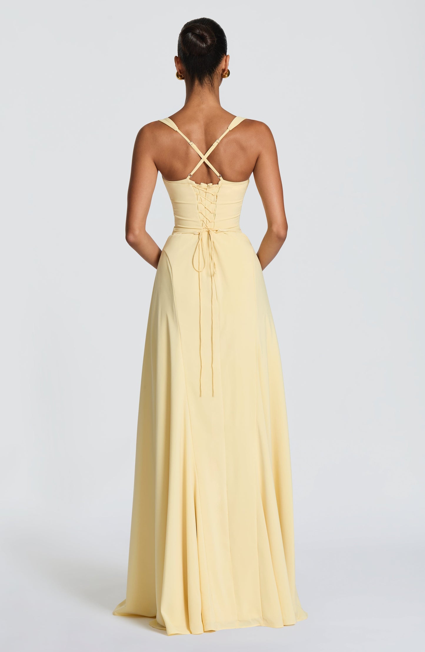 Vestido largo de verano Chloe Lemon