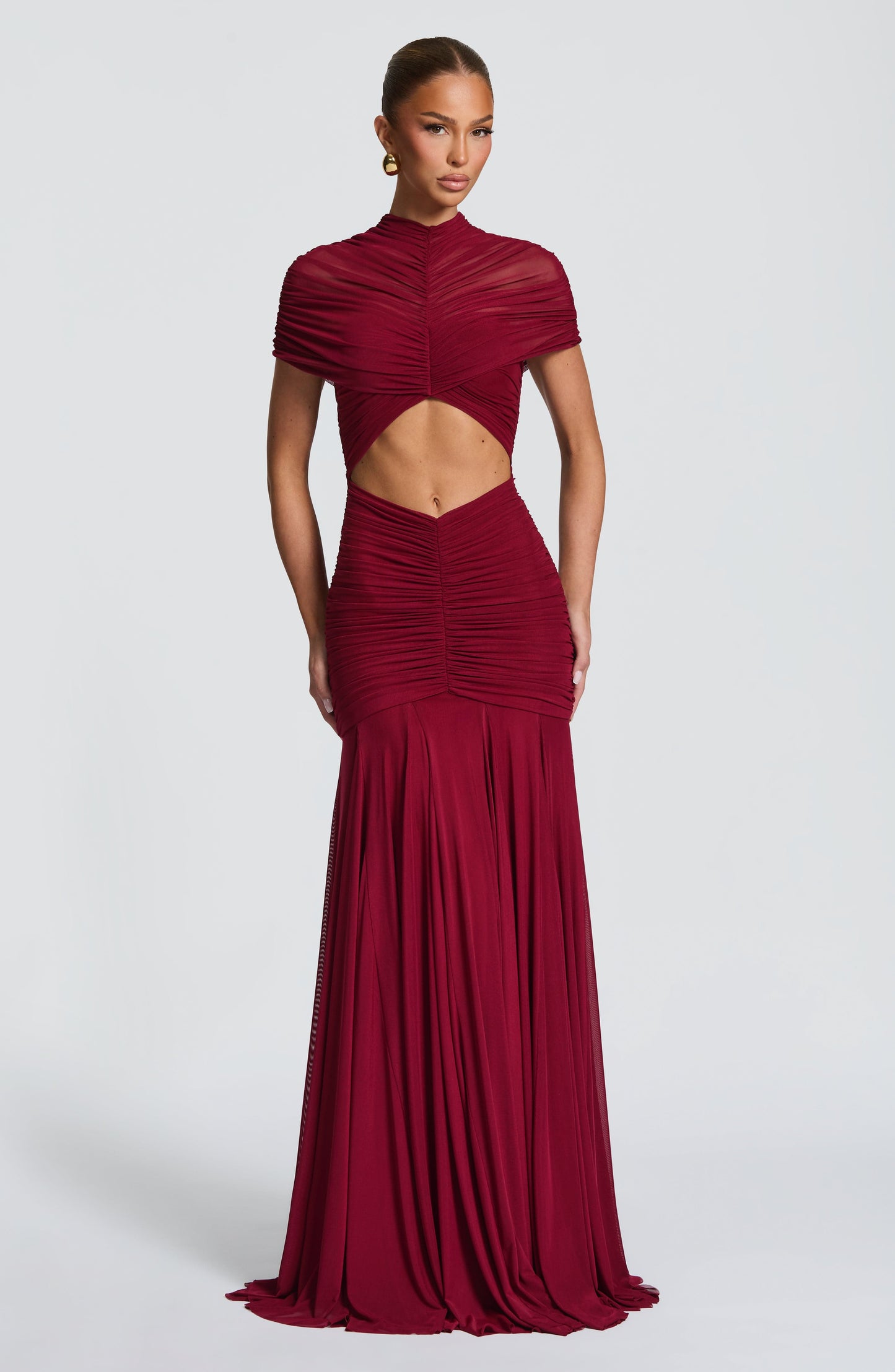 Vestido de verano maxi Sophia Burgundy