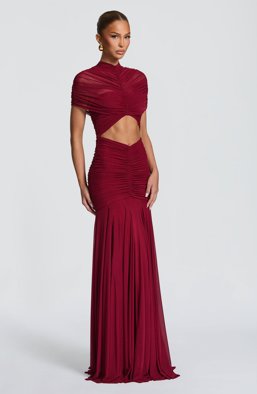 Vestido maxi de verano Sophia Burgundy