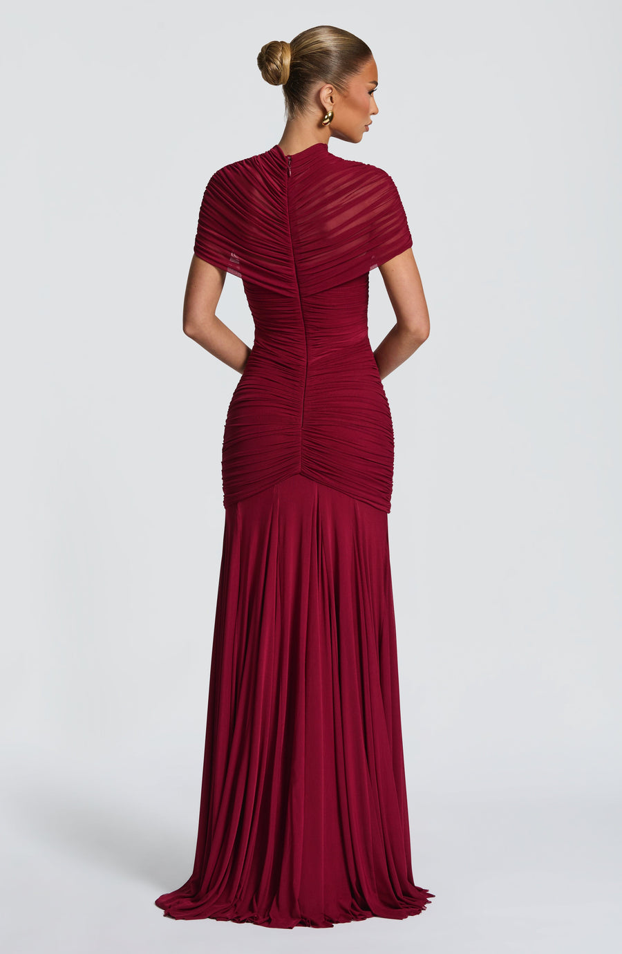 Vestido de verano maxi Sophia Burgundy