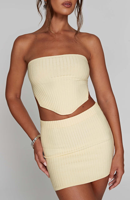 Minifalda Sophia Lemon para el verano