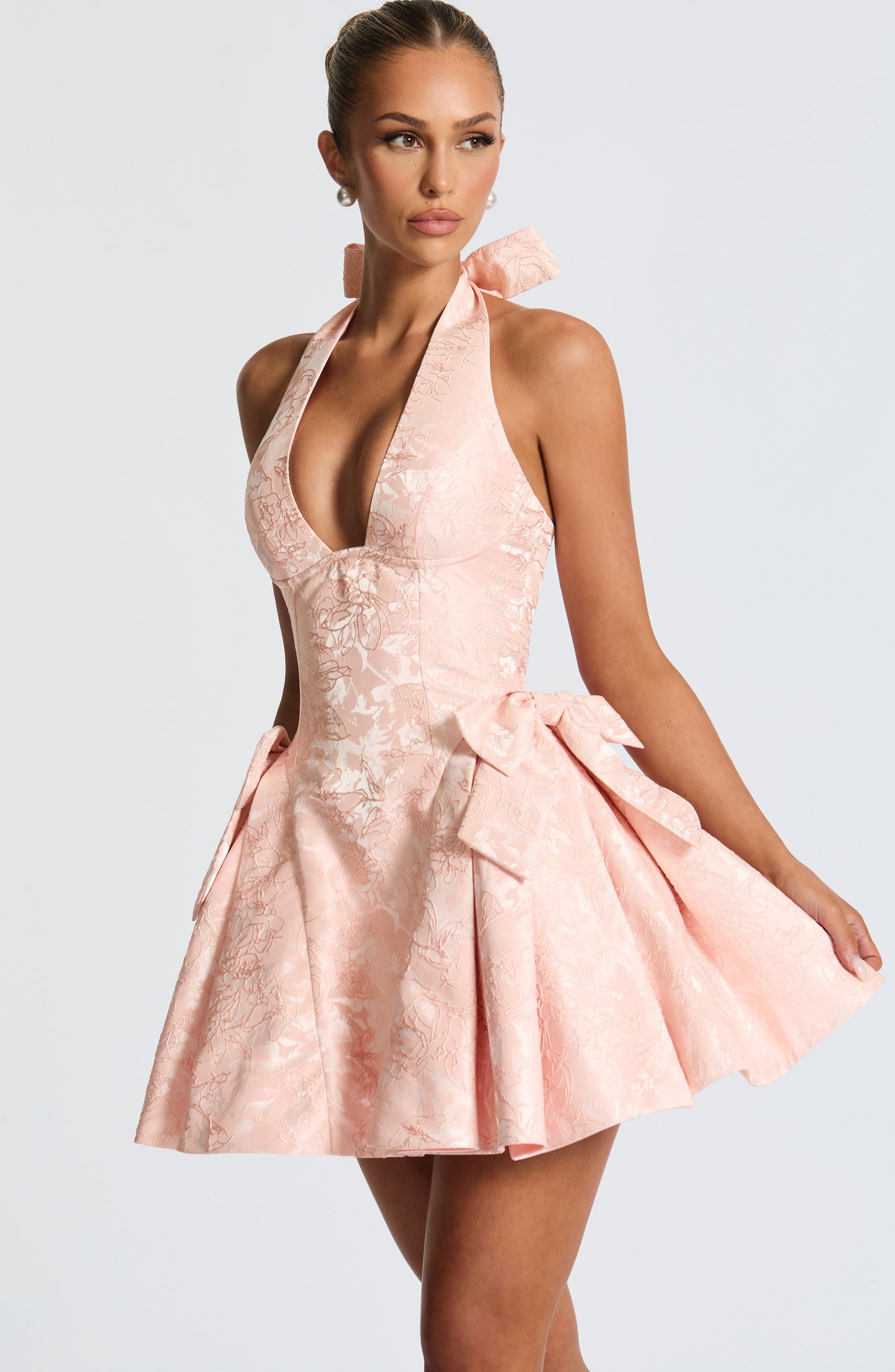 Minivestido Lila Melocotón Suave - Bonita Moda de Verano
