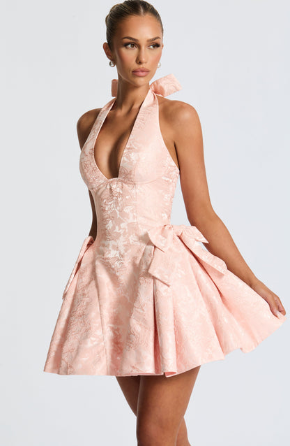 Minivestido Lila Melocotón Suave - Bonita Moda de Verano