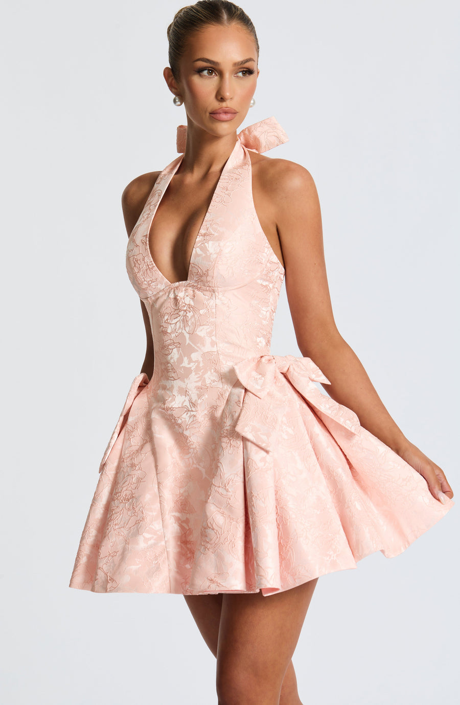 Minivestido Lila Melocotón Suave - Bonita Moda de Verano