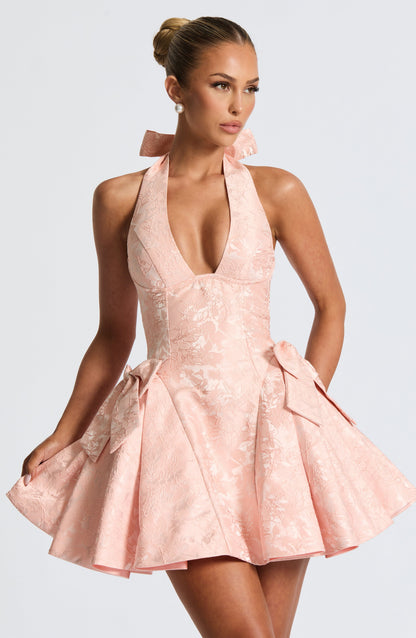 Minivestido Lila Melocotón Suave - Bonita Moda de Verano