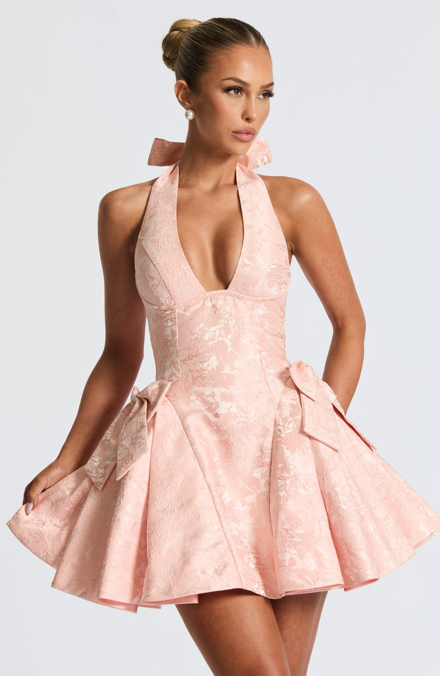 Minivestido Lila Melocotón Suave - Bonita Moda de Verano